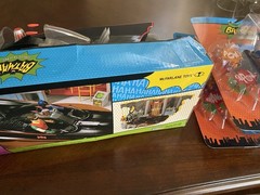McFarlane DC Retro 66 Classic TV BATMAN LOT. Batmobile, Batman & Platinum Robin