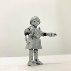 Articulated Twiki Robot for 3.75 in & 6 in Figure Diorama (1:18 & 1:12 )