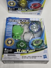 Lot Of 2 BEYBLADE Burst Turbo Sling Shock Rip Fire Pack Light Up Sealed NEW