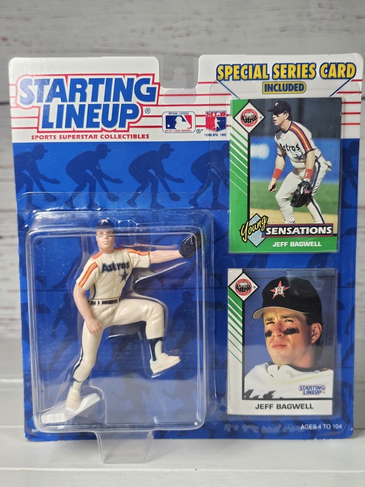 Starting Lineup 1993 Jeff Bagwell Houston Astros HOF Figure & Baseball Card NEW