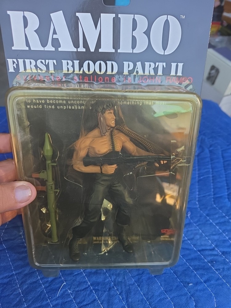 RAMBO FIRST BLOOD PART II ‘HARDENED’ SEALED ACTION FIGURE STALLONE-N2 TOYS 2001