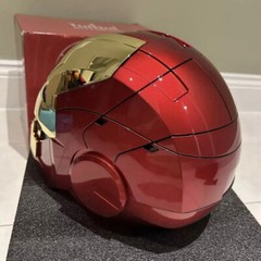 Iron Man Gold MK5 Helmet Electronic Voice Activated Open&Close Mask Autoking New