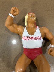 Vintage 1988 Hulk Hogan LJN Titan Sports White Shirt Wrestling Superstars