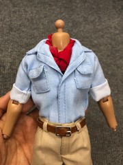 1/6 Custom Jurassic Park Alan Grant Suit Outfit for body Action Figure 12 inch