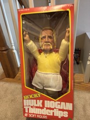 Vintage 1985 Appleworks Rocky Thunderlips Hulk Hogan 18″ Plush Doll . NEW