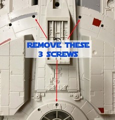 Wall Mount Bracket for Star Wars BMF Millennium Falcon 2008 TLC VC Smugglers Run