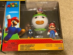 3PK. Super Mario Bowser Jr Clown Car Bob-Omb Bomb Jakks Pacific 2.5