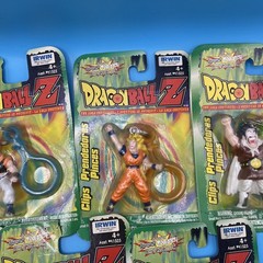 7 LOT RARE MOC NIP Vintage 1999 Dragonball Z IRWIN Funimation Clip Keychain