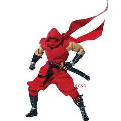 1/12 Custom Wired Blue/Red Outfit for Kaiyodo Ryu Hayabusa Action Figure Body