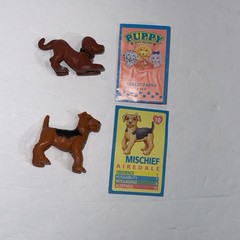 Vintage 1993 Puppy In My Pocket Figure Card Lot Ricky Labrador Mischief Terrier