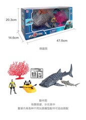 Deep Sea Exploration Divers, Marine Species, Whale Shark Animal Models toys