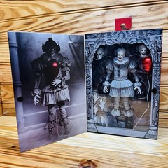 NECA Welcome To Derry Ultimate Black & White Pennywise Glow In The Dark Eyes
