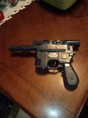 Star Wars Han Solo 1977 Movie ANH Blaster Laser Pistol Complete! Non-Working