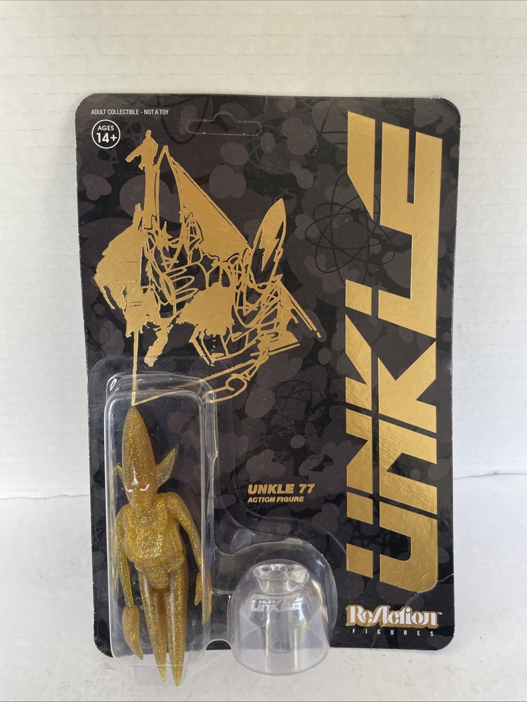 NEW Super7 UNKLE77 GOLD Figure – New York Comic Con 2017 Futura Retro Unpunched