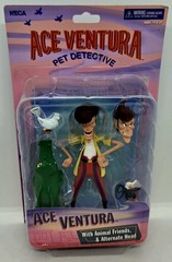NEW! Ace Ventura Pet Detective Figure w Animal Friends Alt Head (NECA, 2020) 🔥