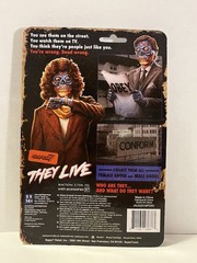 Lot 4 THEY LIVE Male Ghoul Gray Glow in Dark Action Figure ReAction Super 7 Obey