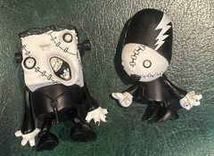 Pair of dKILLER PANDA/SD Toys MONSTER THEATER Figures FRANKENSTEIN & THE BRIDE