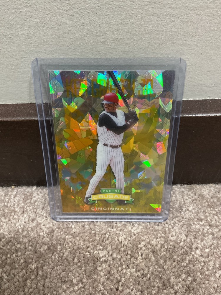 Ken Griffey Jr 2024 Panini Crusade Gold Crackle refractor like 2/10 super rare