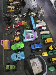 67 Items, Assortment Of Toys, Batman, Disney, Mattel