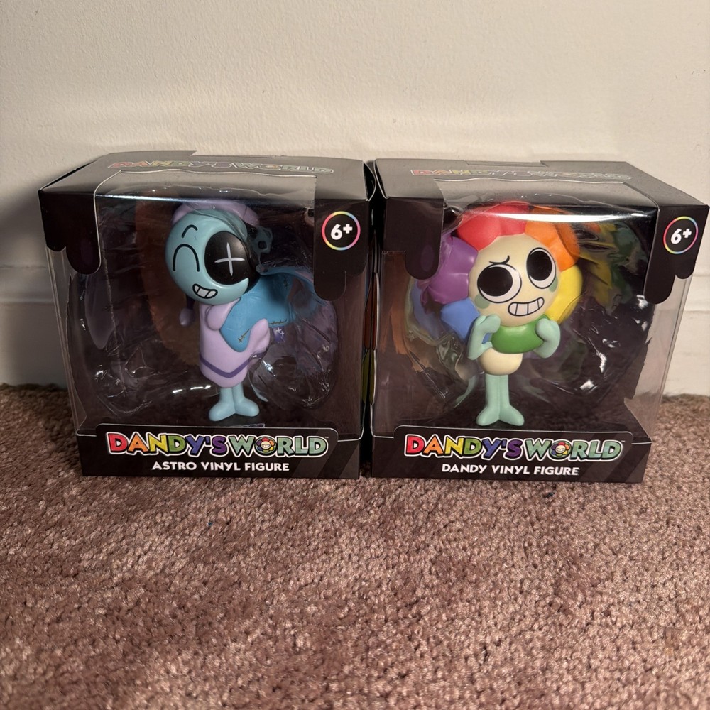 CultureFly Dandys World Dandy & Astro Vinyl Statue Set of 2 Figures NEW MIB