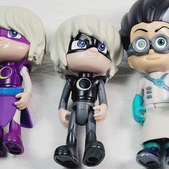 P J Masks Luna Girl And Romeo the Mad Scientist Lot Of 4