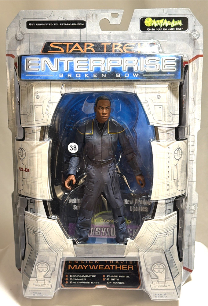 Star Trek Enterprise Travis Mayweather 7″ Action Figure 2002 Art Asylum NIP