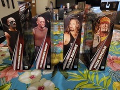 WWE Elite Monday Night Wars Complete Set of 4, (Series 11) w/ Rick Rude BAF