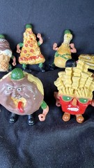 Lot Of 8 Food Fighters 1988 Mattel Action Figures – Read and See Photos
