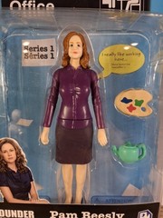 NEW The Office Pam Beesly Dunder Mifflin Action Figure PhatMojoCab B1 Box Issues