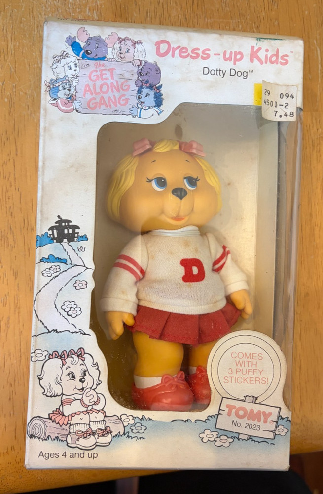 Get Along Gang Dotty Dog Dress Up Kids Tomy 1984 NEW IN BOX NIB