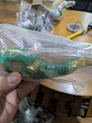 Science Patrol Sofubi Yokai Bakekujira Ghost Whale NIB Green Gold Sprays