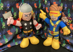 2010 Marvel Comics Super Hero Squad Cyclops & Thor 9″ Plush