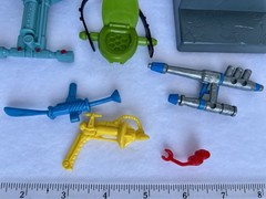 Vtg 1980’s-90’s TMNT Action Figure Parts & Accessories Lot 8 Pc Pre Owned 5.5oz
