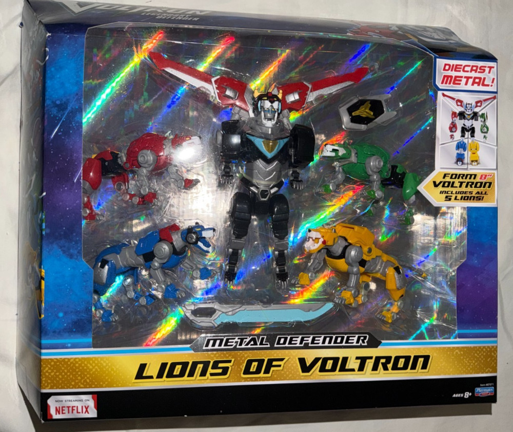 Voltron – Legendary Defender -5pc Diecast METAL DEFENDER form 8″ Voltron-SEALED!