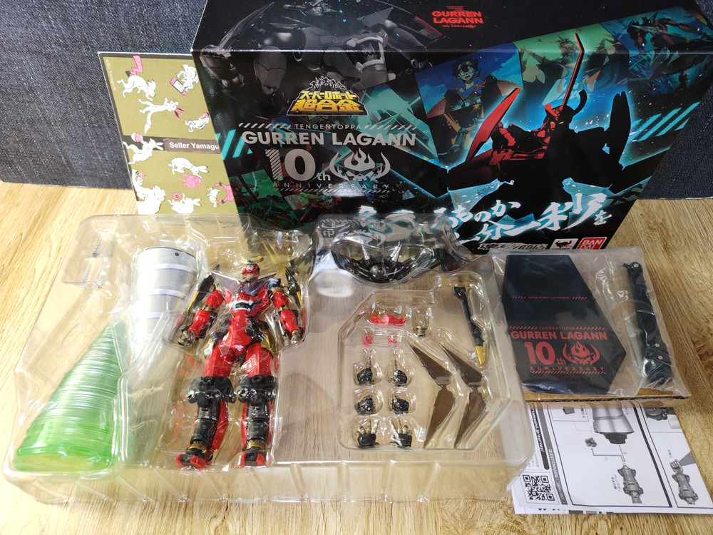 SUPER ROBOT CHOGOKIN Gurren Lagann 10th ANNIVERSARY SET Bandai Japan Used