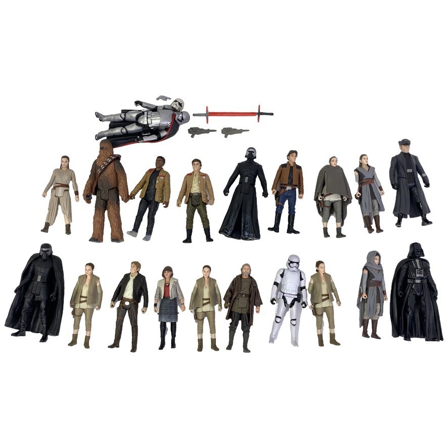 Star Wars Force Awakens Force Link Figure Lot Solo Rey Poe Phasma Kylo Ren Luke