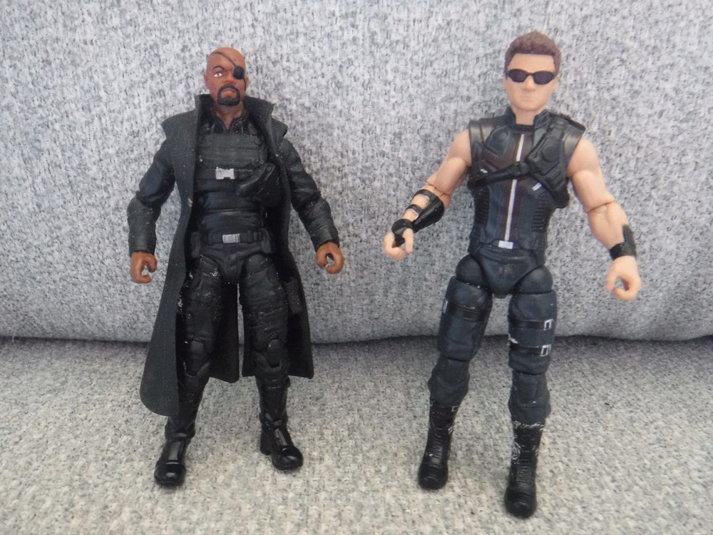 Marvel Avengers Movie Series NICK FURY & HAWKEYE 3.75″ figure lot Hasbro 2012