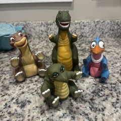 The Land Before Time Hand Puppets 1988 Pizza Hut Lot Of 4