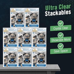6 Pack Clear Display Cases for 4-Inch Figures – Dust & Scratch Resistant