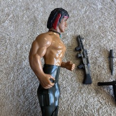 Coleco Rambo: The Force of Freedom Action Figure Loose W/ Accessories Bin #5