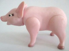 2006 Babe Pink Pig Poseable 4″ Figure Paramount Pictures