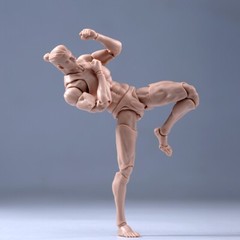 US Romankey 1/12 Male Action Figure Body 6″ Pale Skin Joint Soldier Model w/Head