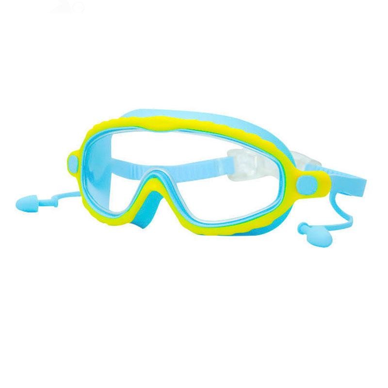 Kids Swimming Goggles (3-15 Years) – Big Frame HD View, Anti-Fog, No-Leak
