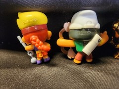LOT OF 5-Line Friends Brawl Stars Mini Fig- CHASE GOLD LEON/Bo/Amber/Rosa/Jessie