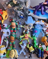 Vintage Mixed Figure Toy Lot PVC Cereal fast food Premiums Toys Smalls Legos Etc
