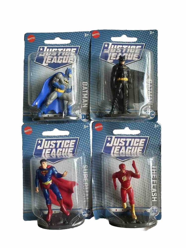 Lot of 4 DC Comics Justice League Mattel Action Figures, years 3+