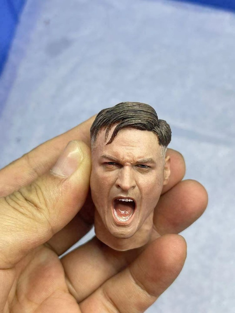 1/6 Head Sculpt WWII MG34 Gunner Roar Ver. Fit 12” Male Soldier Action Figure