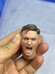 1/6 Head Sculpt WWII MG34 Gunner Roar Ver. Fit 12” Male Soldier Action Figure