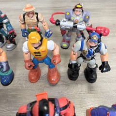 Rescue Heroes Mattel Fisher Price Lot Of 12 Action Figures Used See Pics