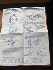 80’s GI Joe Cobra Blueprints Cobra Rattler, Dragonfly, Chameleon And Snow Cat